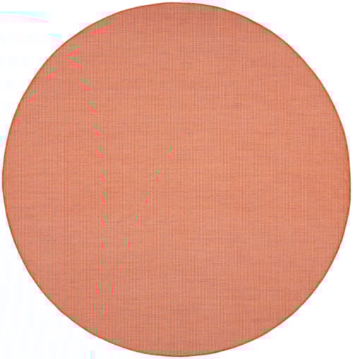 8'  Terracotta Round Rug