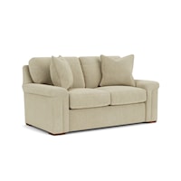 Casual Loveseat with Pillow Armrests