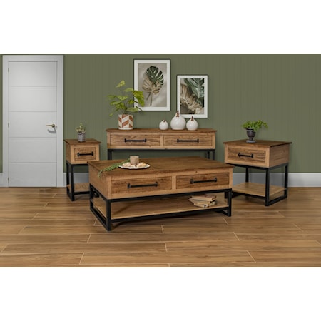 Grayson Lane Teak Wood Rustic Coffee Table in the Coffee Tables department  at