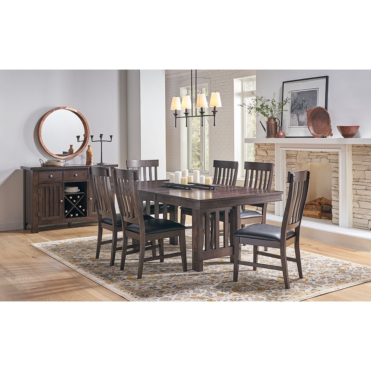 AAmerica Bremerton 7-Piece Dining and Chair Set