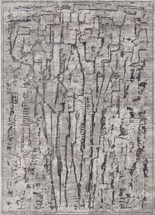 3'3" x 4'7" Grey Rectangle Rug