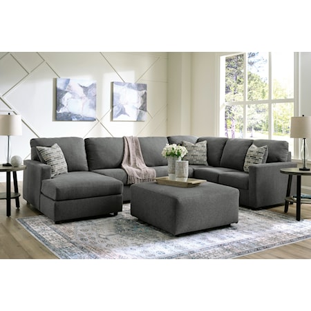 3-Piece Sectional with Chaise