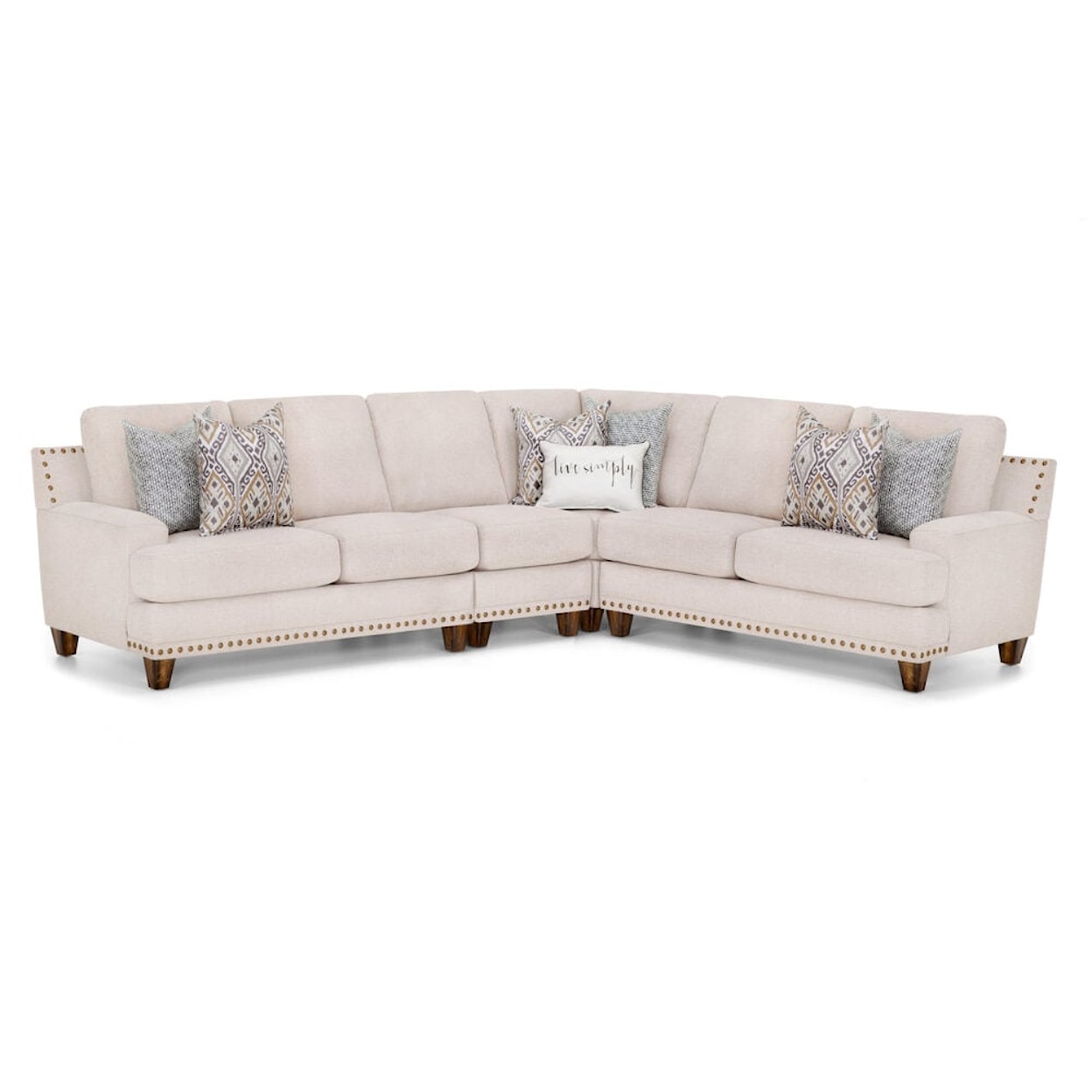 Franklin 864 Anna 4-Piece Sectional Sofa