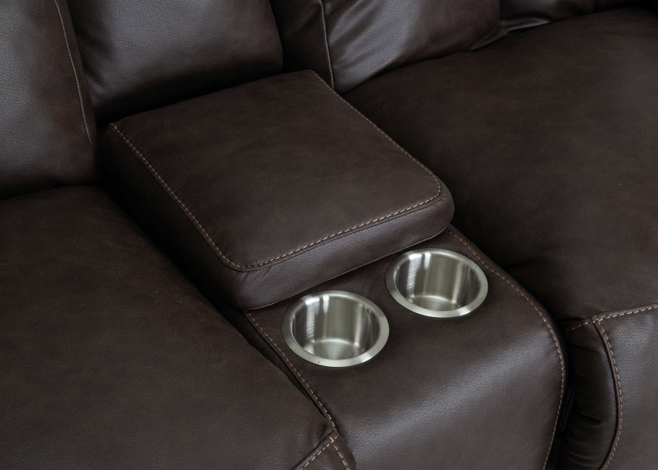 Franklin 653 Warner Power Reclining Console Loveseat