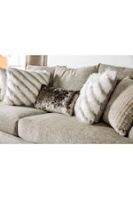 Furniture of America Anthea Transitional Sofa with Loose Back Pillows