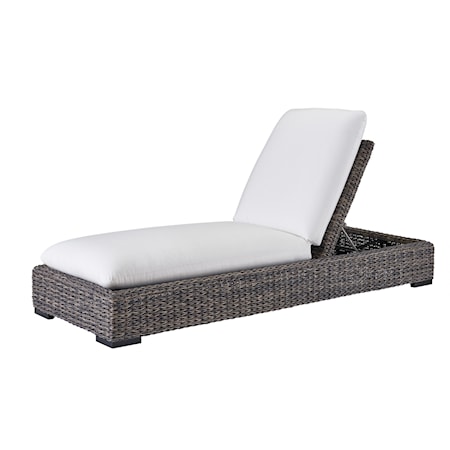 Outdoor Wicker Chaise Lounge