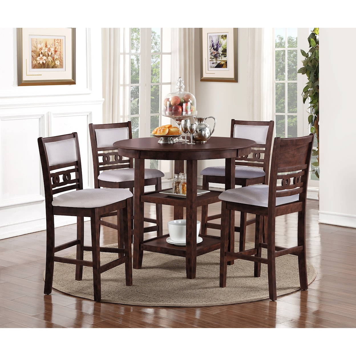 New Classic Gia Counter Height Dining Table and Chair Set