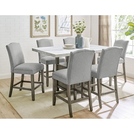 7-Piece Counter-Height Dining Set