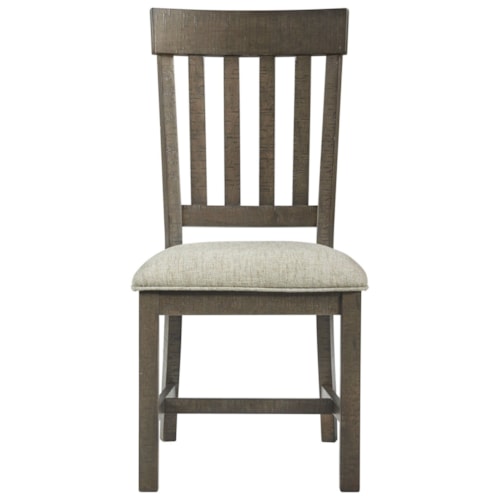 Farmhouse Dining Side Chair with Slat Back