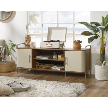 TV Credenza with Adjustable Shelves