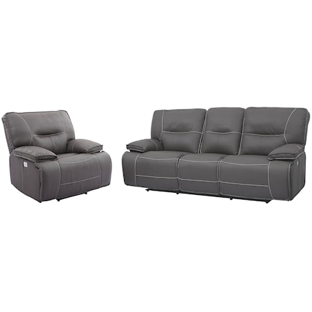 Power Reclining Sofa And Recliner