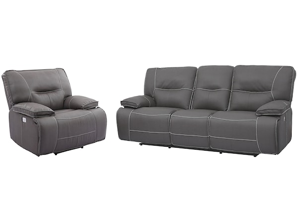 Power Reclining Sofa And Recliner