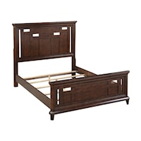 Transitional King Panel Bed