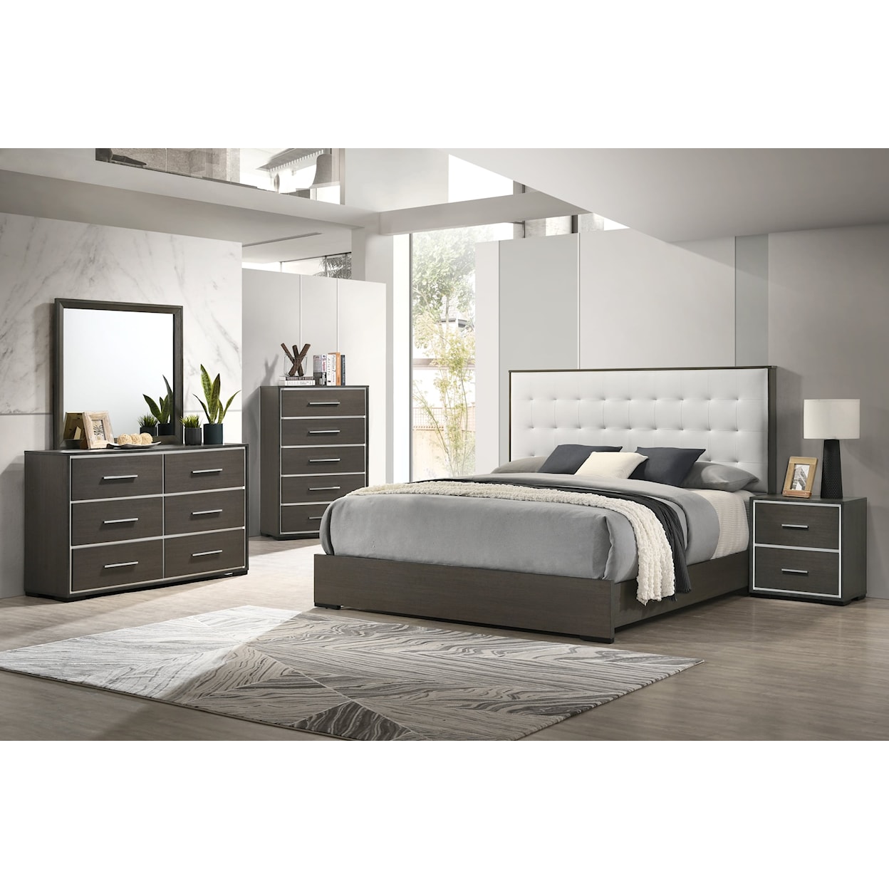 Crown Mark SHARPE Queen 5-Piece Bedroom Set