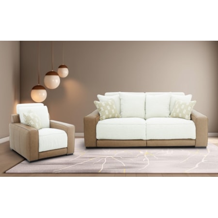 2-Piece Power Reclining Living Room Set