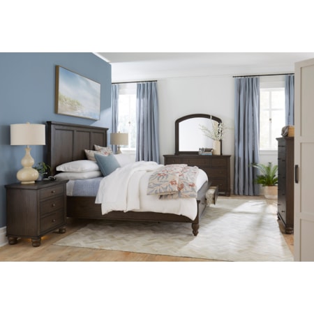 Queen Storage Panel Bed