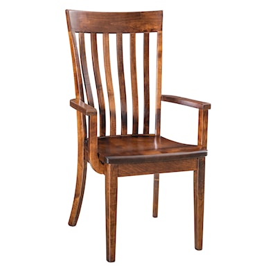 Archbold Furniture Amish Essentials Casual Dining Nathan Dining Arm Chair