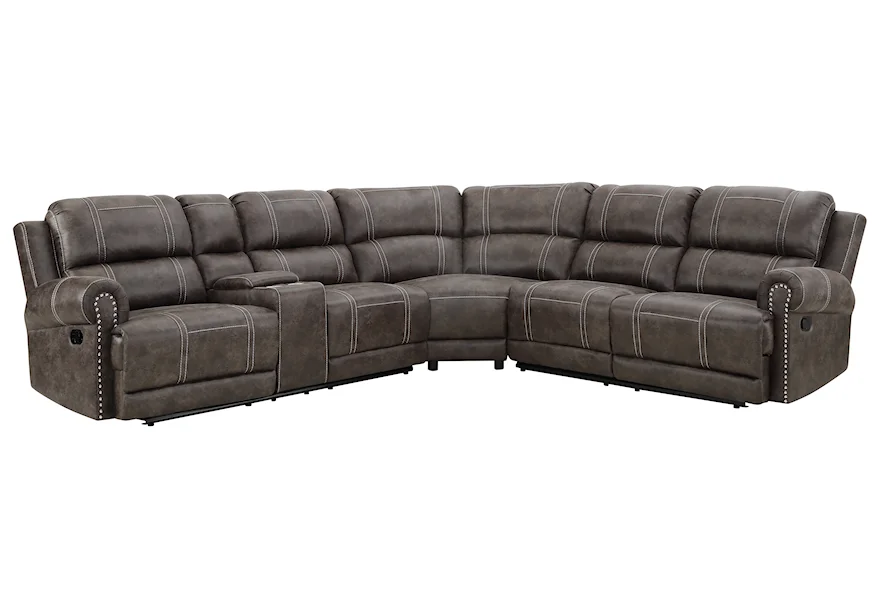 Calhoun Power Reclining Sectional Sofa by New Classic at Furniture Superstore - Rochester, MN