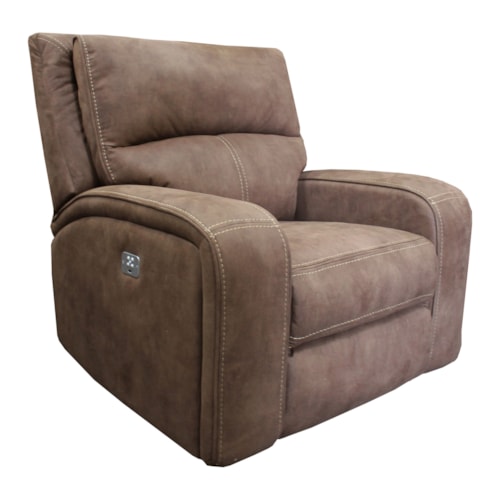 Casual Power Recliner with Power Headrest