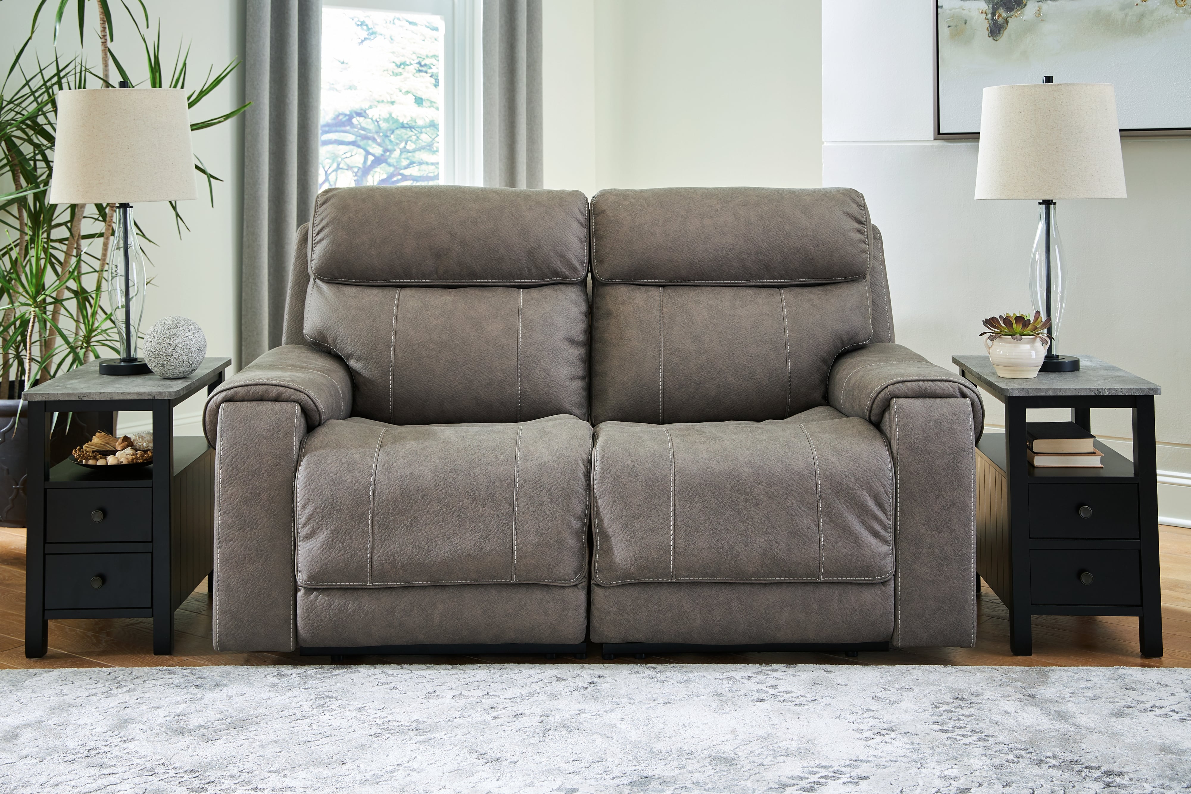 2-Piece Power Reclining Sectional Loveseat