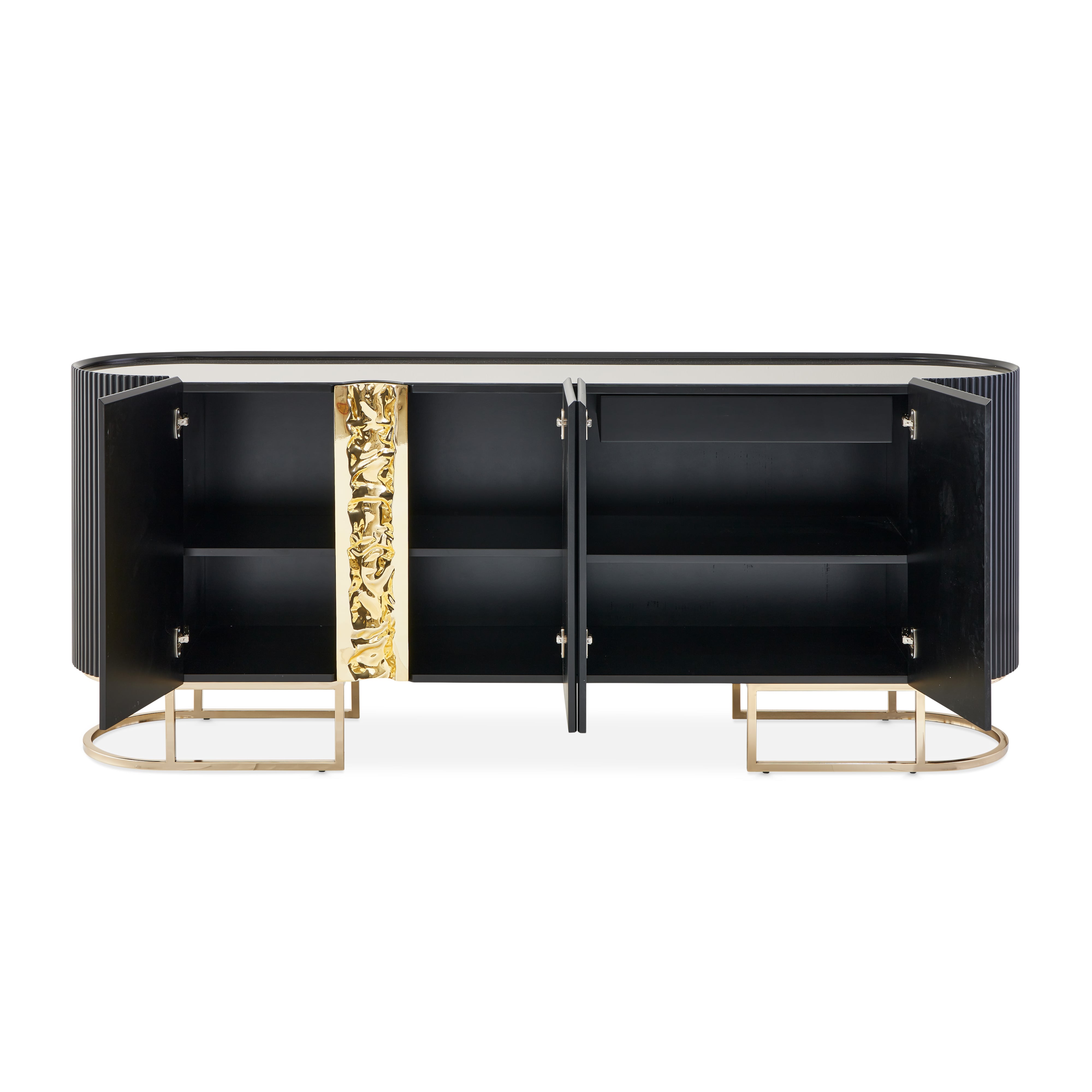 Michael Amini Lisbon Oval Console Table