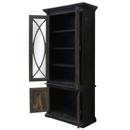 Showcase Cabinet w/Metal Hardware