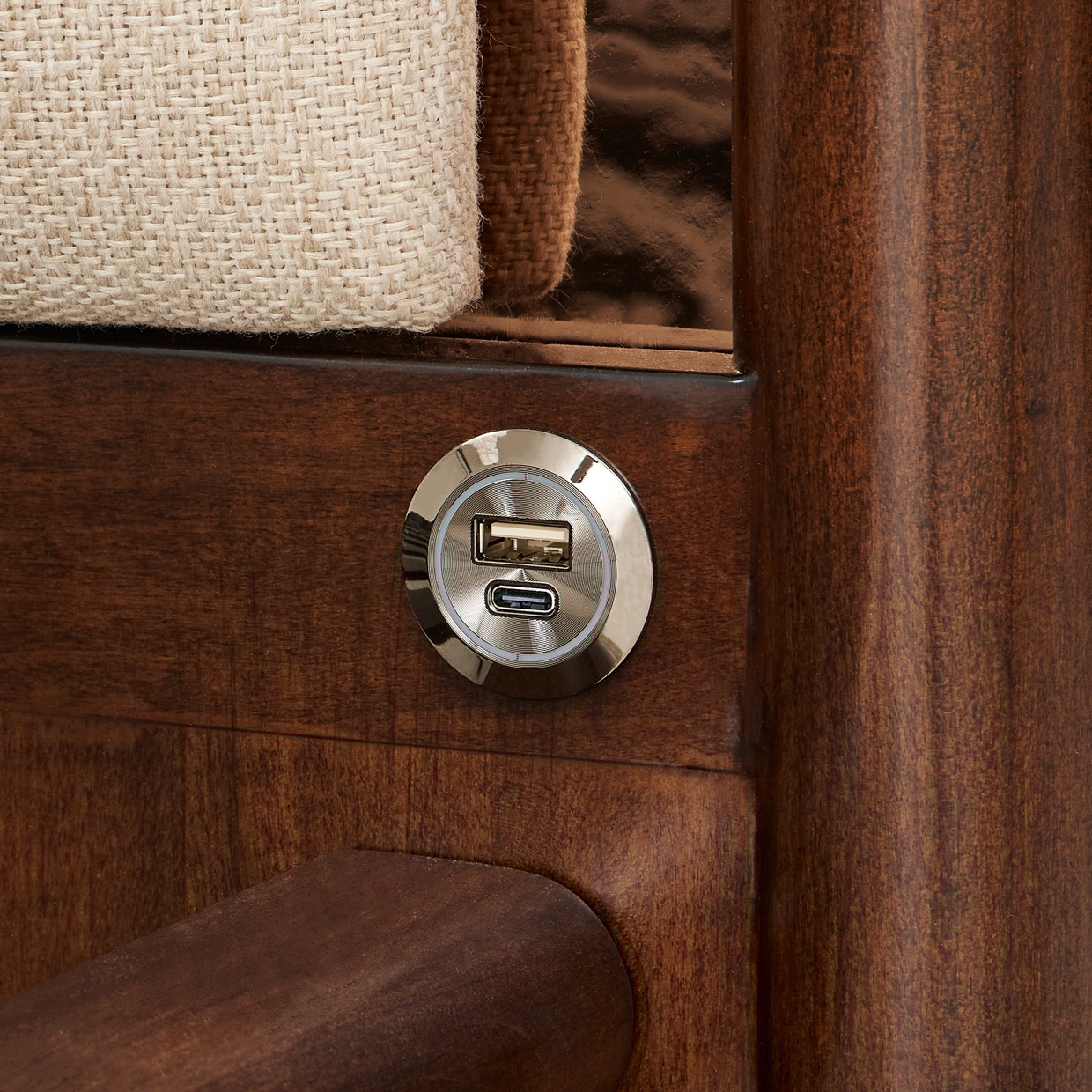 Michael Amini Mason Park Upholstered King Lift-Storage Bed