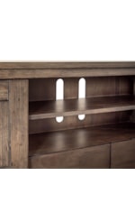 Liberty Furniture Arrowcreek Rustic Contemporary Console Bar Table with Outlets and USB Ports