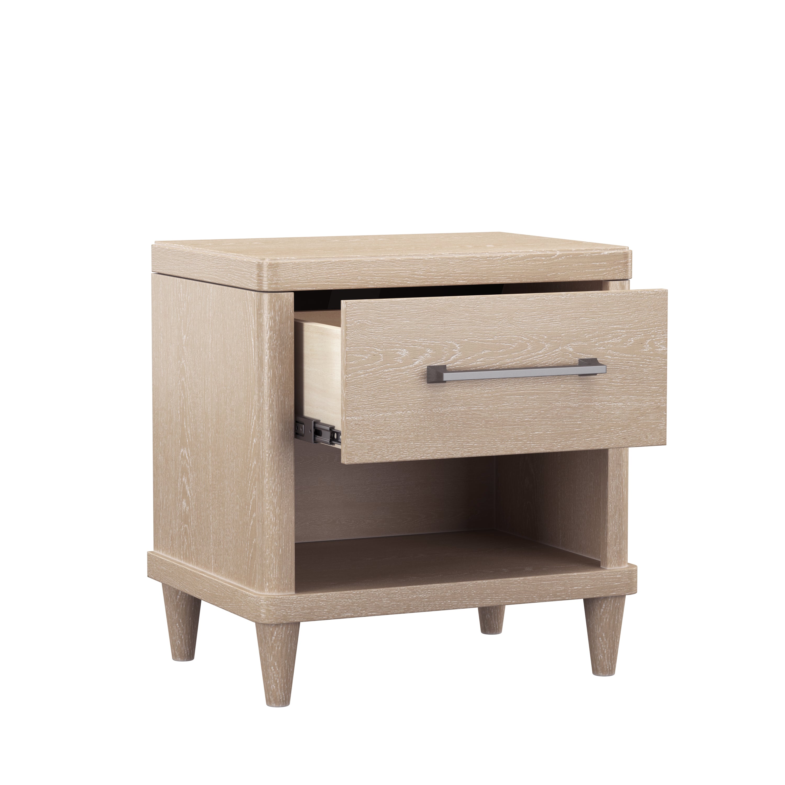 NE Kids Portsmouth 7200771 Farmhouse Wood 1Drawer Nightstand