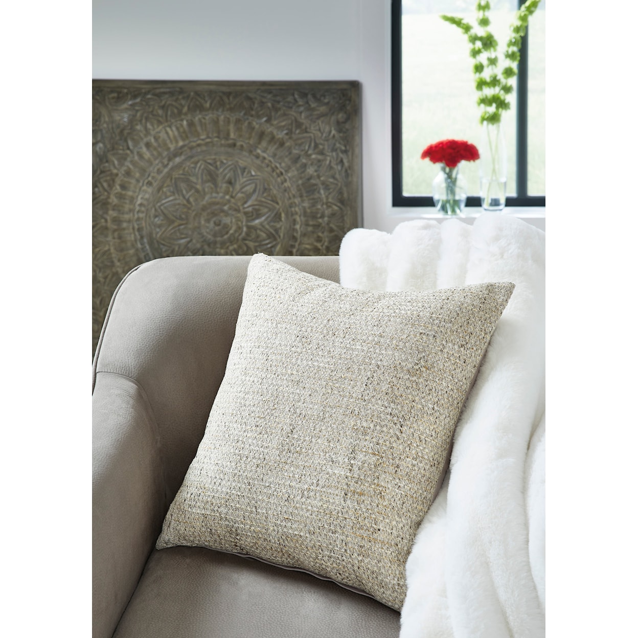 Ashley Furniture Signature Design Erline Erline Cement Pillow