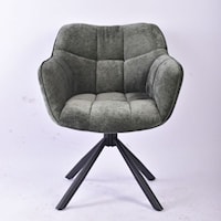 Contemporary Arm Chair - Olive Green (Set of 2)