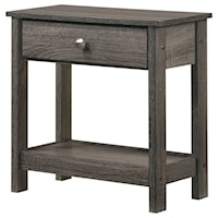 Contemporary 1-Drawer Nightstand