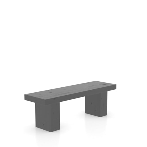 Industrial Dining Bench with Rustic Finish