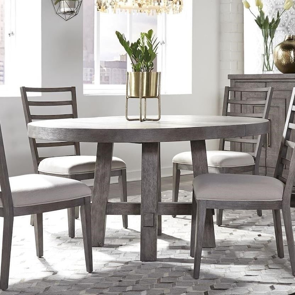 Libby Modern Farmhouse Round Dining Table