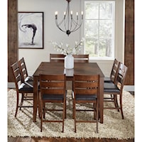 9 Piece Gathering Height Dining Set