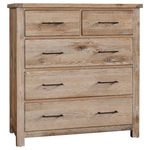 Rustic 5-Drawer Chest of Drawers