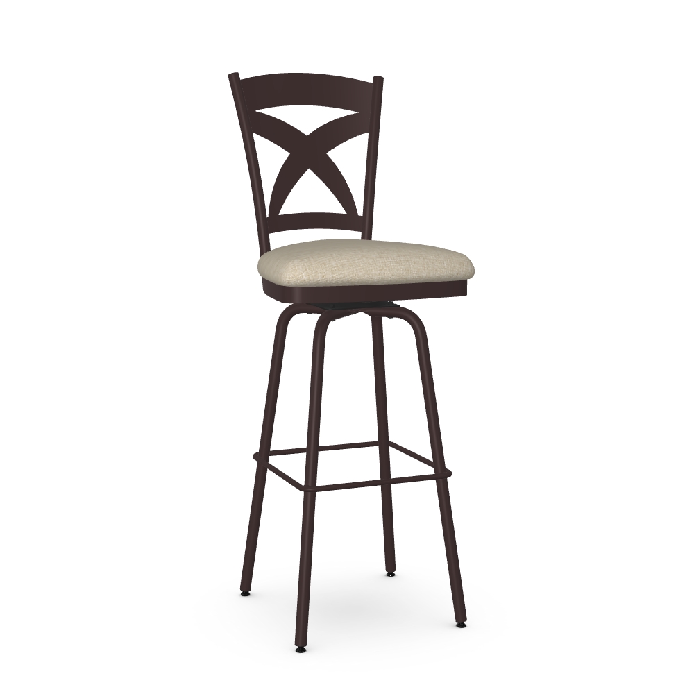 Upholstered Bar Height Swivel Stool
