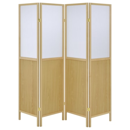 4-Panel Room Divider Folding Shoji Screen