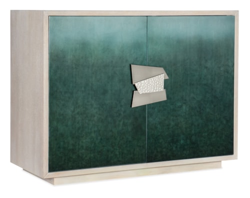 Contemporary Two-Door Accent Chest with Wire Management