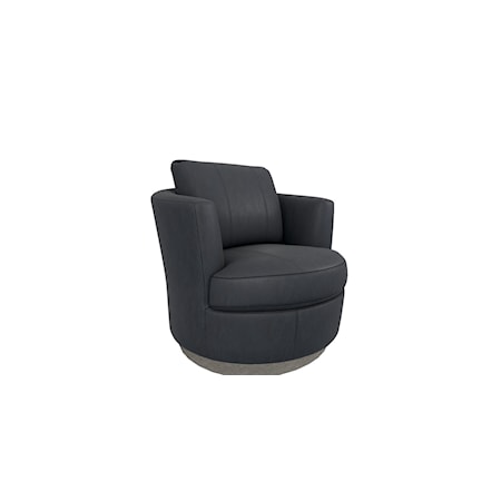 Swivel Barrel Chair