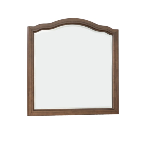 Transitional Arched Dresser Mirror