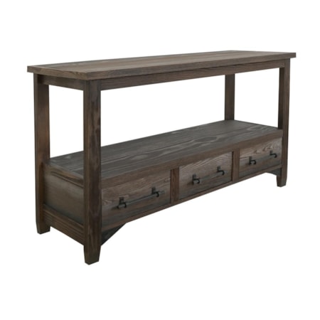3-Drawer Sofa Table