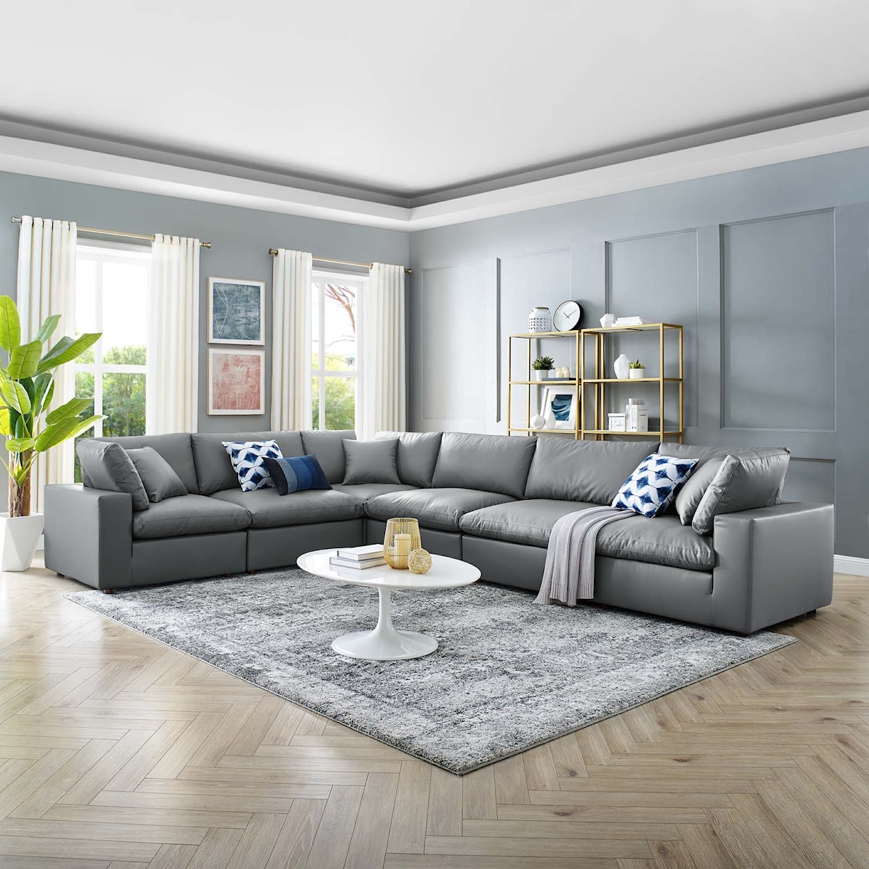 Modway Commix 6-Piece Sectional Sofa