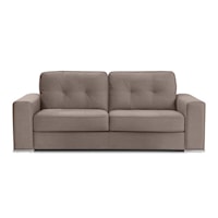 Pachuca Contemporary Track Arm Sofa with Tufted Back
