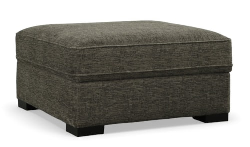 Transitional Square Storage Ottoman