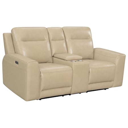 Dual-Power Console Loveseat