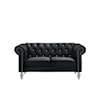 New Classic Furniture Emma Glam Crystal Loveseat with Button Tufting