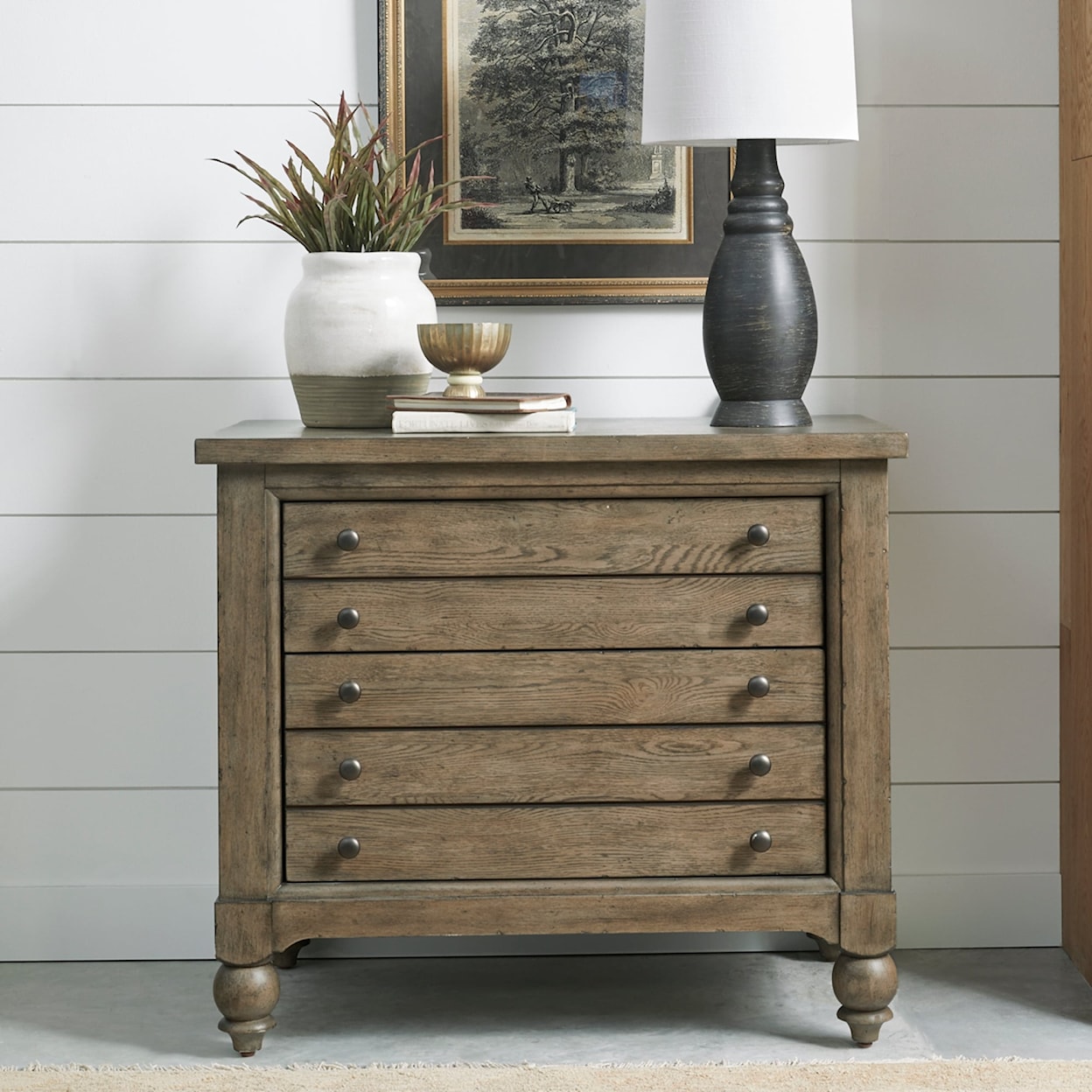 Libby Americana Farmhouse 5-Drawer File Cabinet