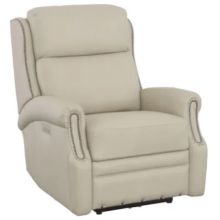 Classic Leather Power Recliner w/USB Port