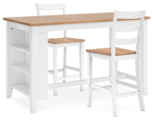 3-Piece Casual Counter Height Dining Set